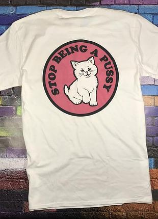 Футболка мужская с принтом ripndip don't be a pussy xs