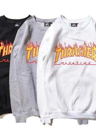 Thrasher свитшот мужской | есть бирки | бесплатный обмен2 фото