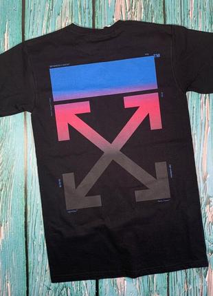 Футболка чорна - off-white gradient • ориг бірки xs