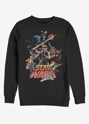 Свитшот черный loys loys star wars baby yoda xstand and fight xs