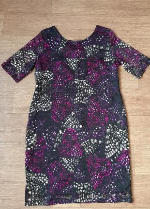 Платье цветное из гипюра kaleidoscope