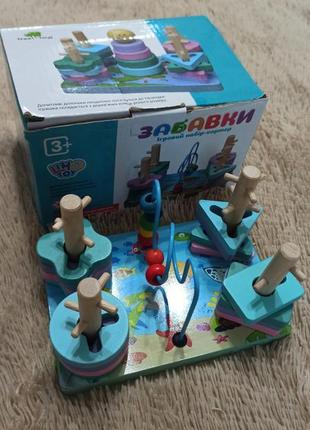 Деревянная игрушка, набор-сортер