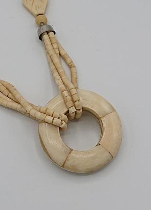 Винтажное ожерелье из слоновой кости5 фото