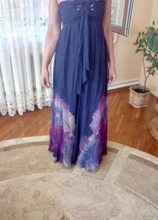 Бомбезне шовкове плаття karen millen 36(s)p.шикарного фіалкового кольору