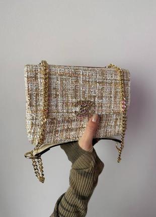 Твидовая сумочка в стиле chanel