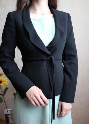 Черный пиджак max mara 36 размер с сост.нового3 фото