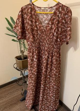Платье колинс в цветочки
