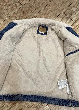 Джинсовая теплая куртка pull &amp; bear, s, 36 размер 4
