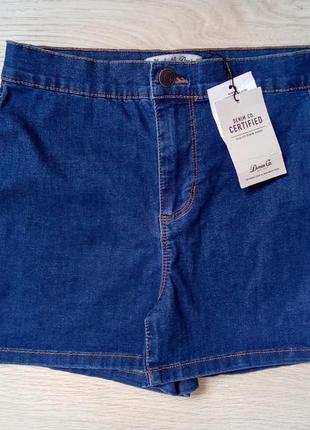 Брендовые новые коттоновые джинсовые шорты р.36евро.5 фото