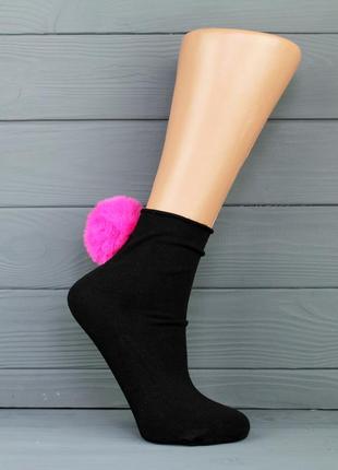 Фешн носочки з помпонами calzedonia
