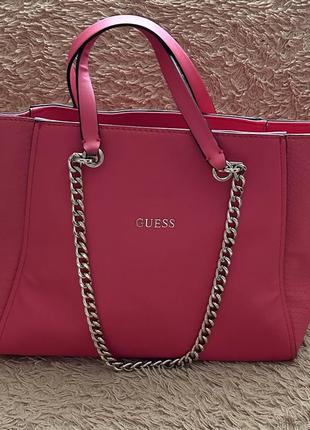 Ярка большая сумка guess3 фото