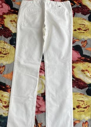 Белые классические брюки брюки брюки от tommy hilfiger