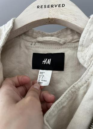 Льняная куртка косуха h&m4 фото