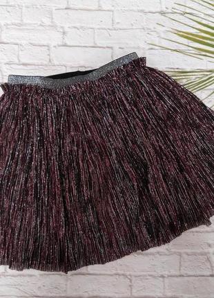 Плиссированная блестящая юбочка st. bernard на 3 года