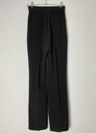 Стильні прямі чорні брюки з розрізами h&m5 фото