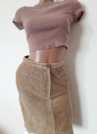 Вельветова спідниця