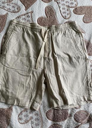 Льняные шорты zara