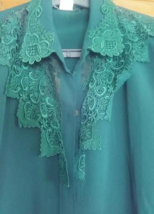 Класная рубашка из кружевом