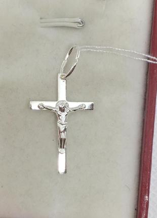 Новый серебряный крестик серебро 925 пробы