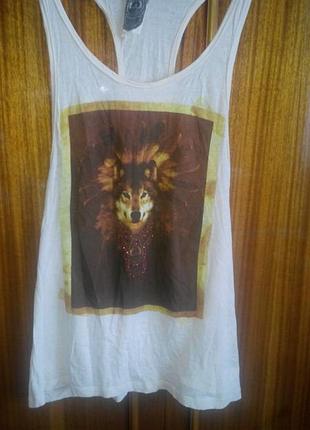 Тонкая майка с рисунком