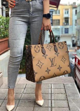 Шопер жіночий рижий сумка в стилі louis vuitton жіноча сумка луи виттон сумка двух стороння в стиль луї віттон шопер двух сторонній