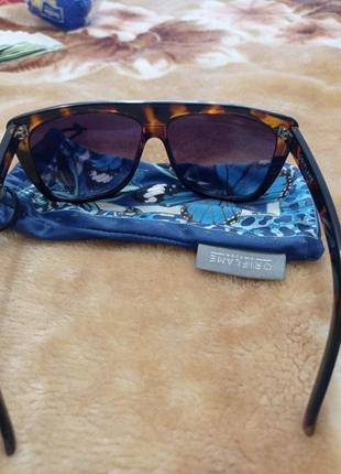 Стильні сонцезахисні окуляри в черепаховій оправі оріфлейм3 фото