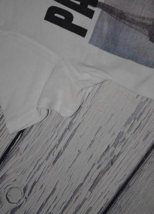 Xs h&m красивая фирменная яркая мягкая футболка с модным принтом бульдожка5 фото