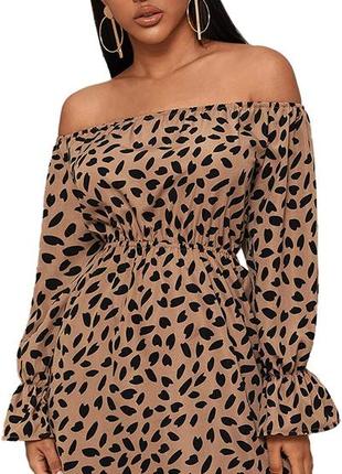 Стильное мини-платье "bardot"