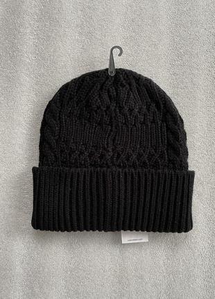 Новая зимняя шапка calvin klein ( ck black knit cuff beanie hat ) с америки4 фото