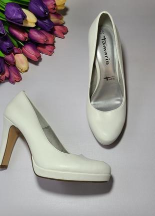 Белые туфли 40 размер1 фото