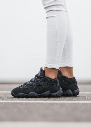 Мужские кроссовки adidas yeezy boost 500 black 40-41-42-43-444 фото