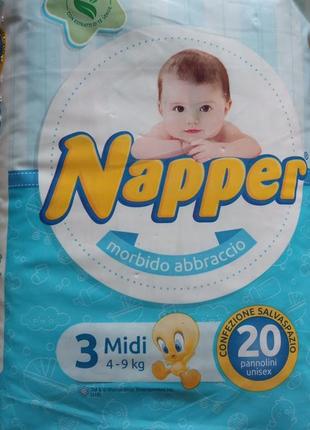 Підгузки napper 3 (4-9 кг) 20 шт