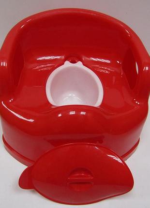 Горщик дитячий бамсик sl червоний пх4522красн