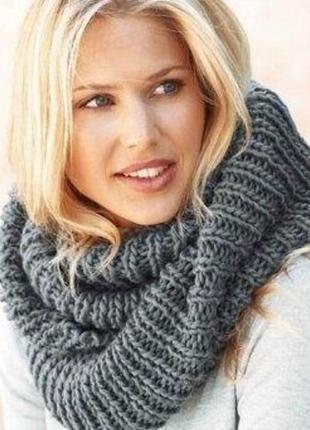 Модный вязанный шарф3 фото