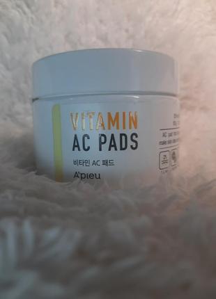 Пілінг-диски для очищення шкіри обличчяa'pieu vitamin ac pad