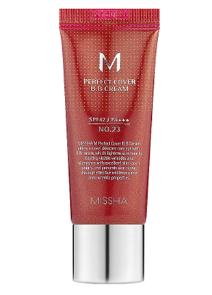 Вв крем missha m perfect cover bb cream spf42/pa+++ anti-wrinkle properties