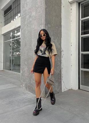 Юбка с разрезом /предоплата