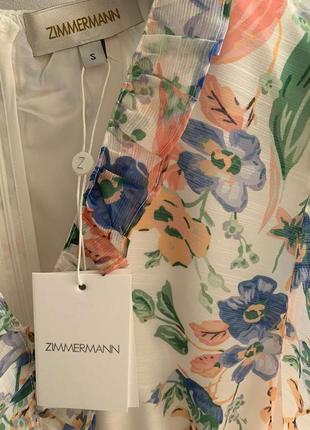 Платье zimmermann с цветочным принтом, в наличии2 фото