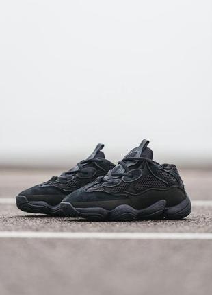 Мужские кроссовки adidas yeezy boost 500 black 41-444 фото