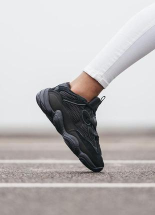 Мужские кроссовки adidas yeezy boost 500 black 41-448 фото