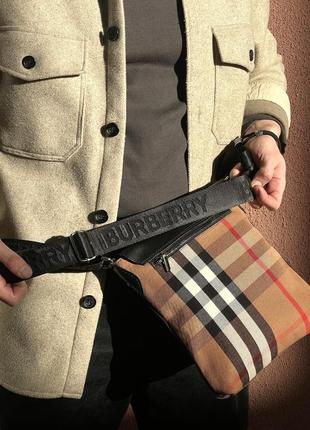 Мессенджер кожаный burberry7 фото