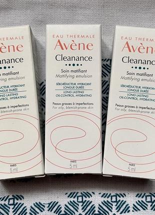 Avene cleanance mattifying emulsion матирующая эмульсия для жирной, проблемной и склонной к высыпаниям кожи лица2 фото