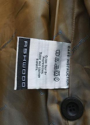 Крутой кожаный плащ тренчкот ashwood 100% натуральная мягкая кожа!9 фото