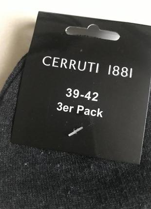 Носки мужские короткие стильный модный дорогой бренд cerruti размер 39-425 фото