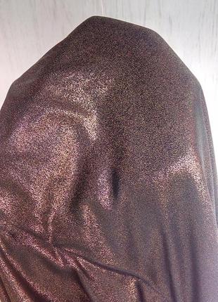 Шикарное сексуальное летнее платье с открытой спинок легкое короткое бронзовое7 фото
