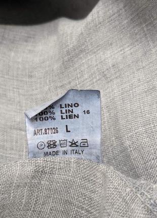 Итальянский топ из льна окрас в технике garment dyed2 фото