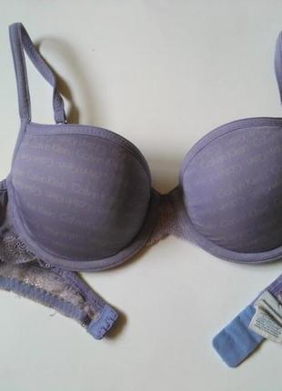 70в 32в calvin klein стильный контурный гладкий бюстгальтер