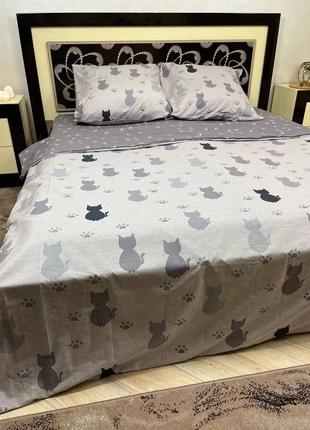 Комплект постільної білизни котики