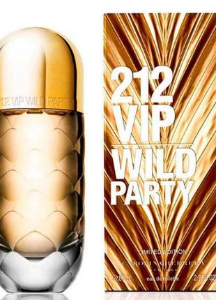 Туалетна вода carolina herrera 212 vip wild party  80 мл3 фото