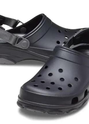 Сабо crocs classic all terrain clog  черные  black2 фото